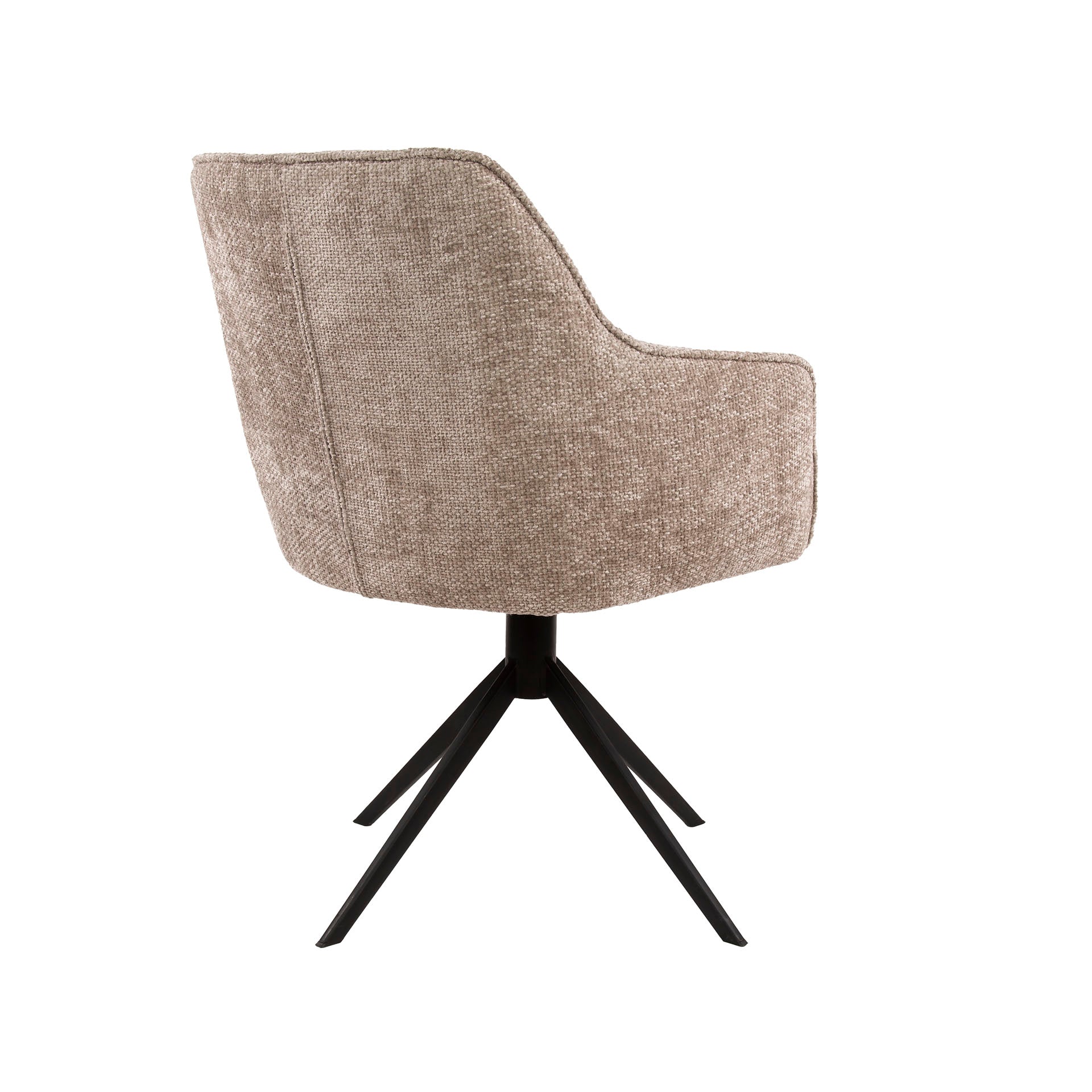 Eetkamerstoel Pure - Beige - Renegade Stof - Draaibaar