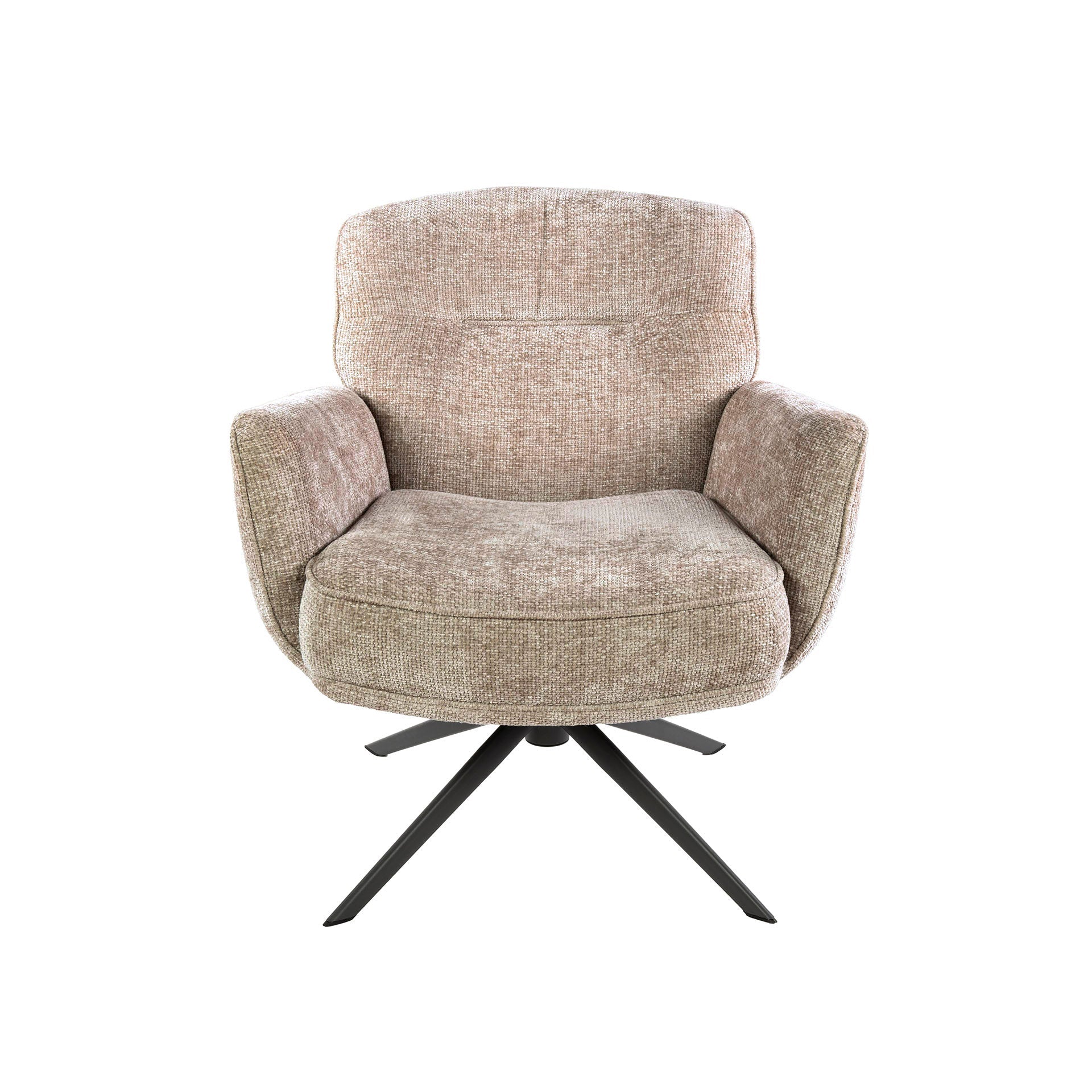 Draaifauteuil Theodore - Beige - Renegade Stof - Pocketvering