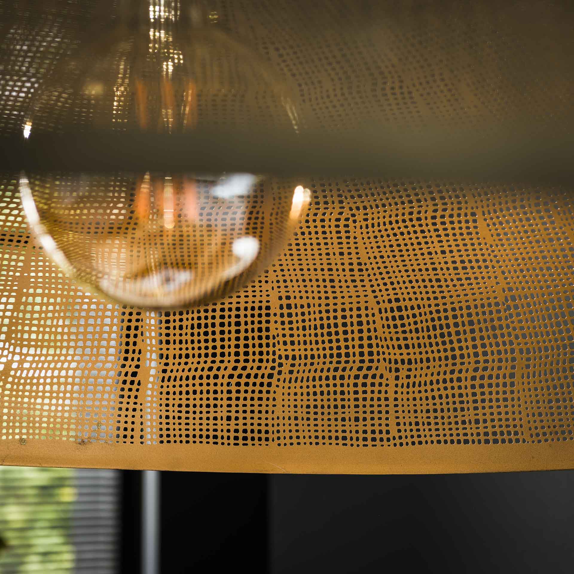 Hanglamp Rhea - 1-lichts - Brons - Metaal