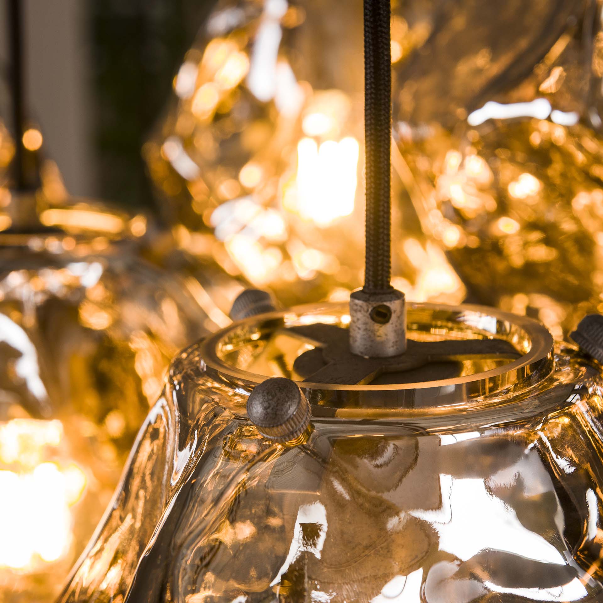 Hanglamp Louis - 7-lichts - Chroom - Glas