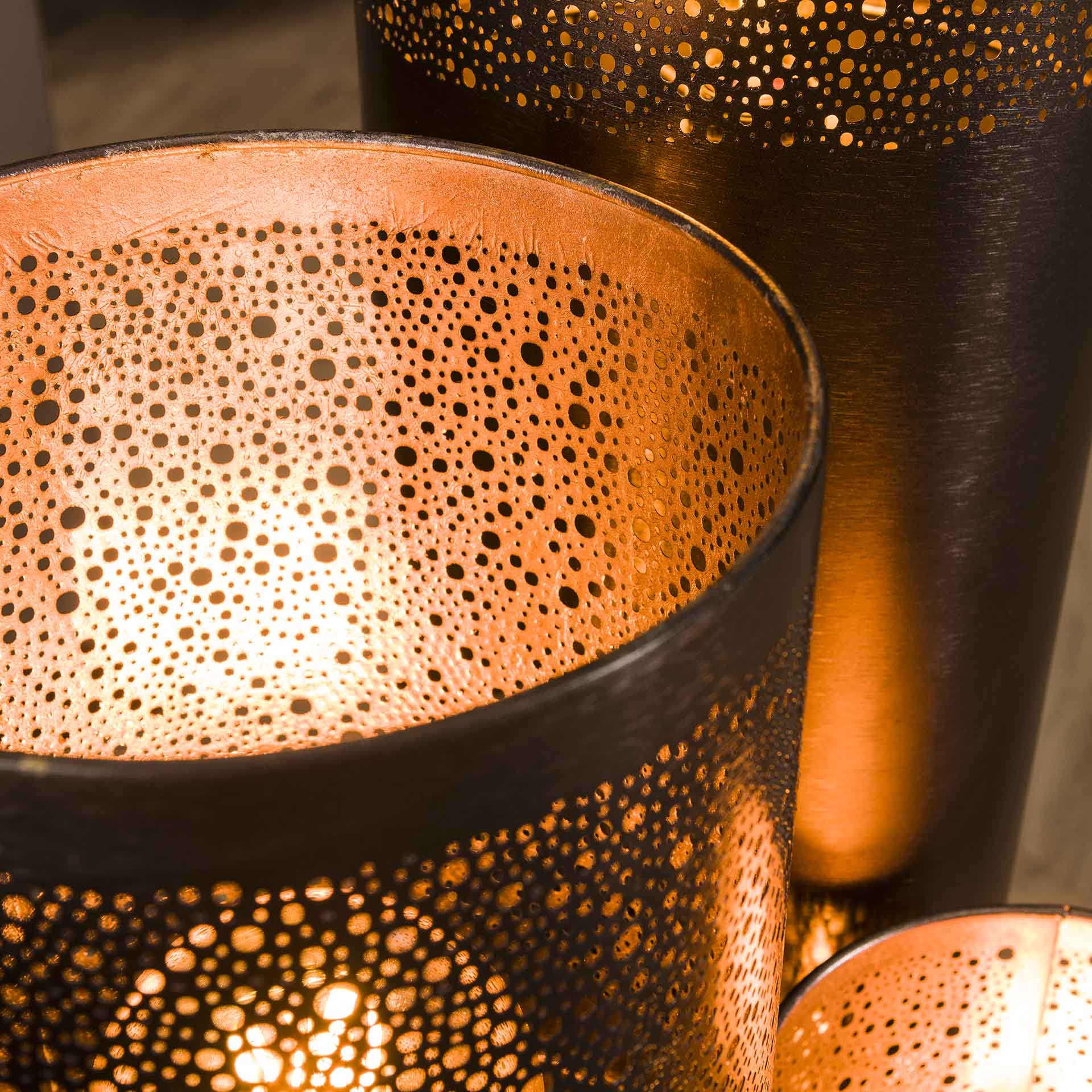 Vloerlamp Ryder - Zwart Nikkel - Metaal