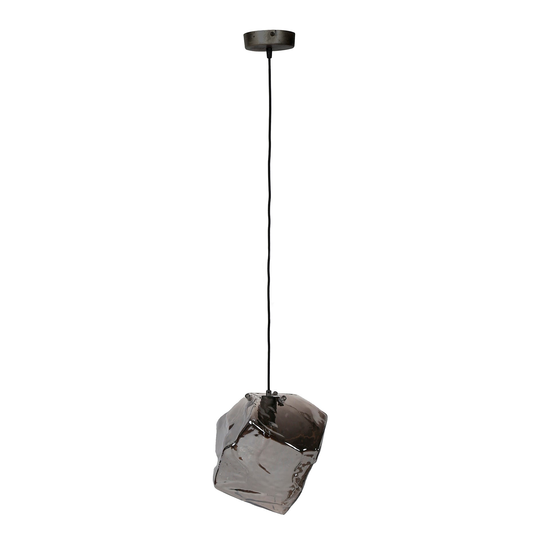 Hanglamp Louis - 1-lichts - Chroom - Glas
