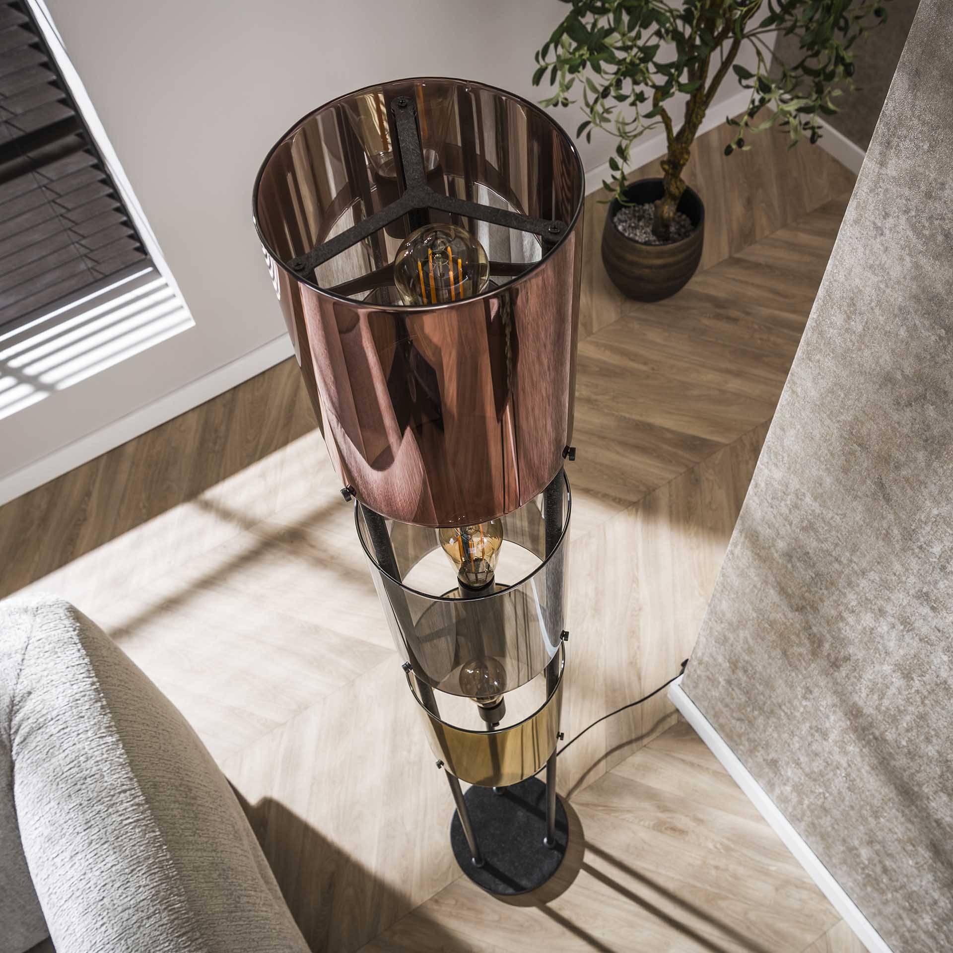 Vloerlamp Varese - Mix - Glas - 175 cm