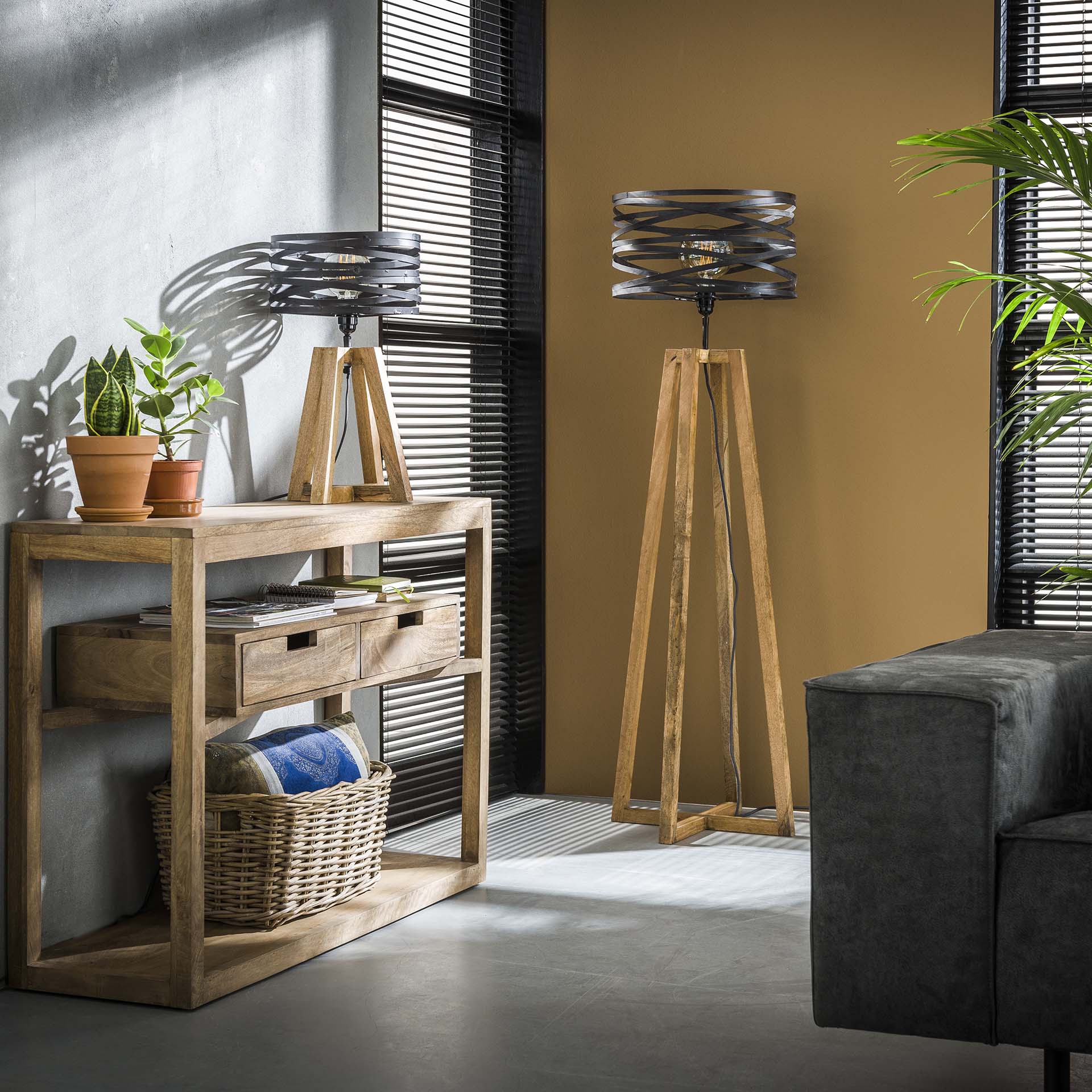 Tafellamp Quest - Antraciet - Metaal