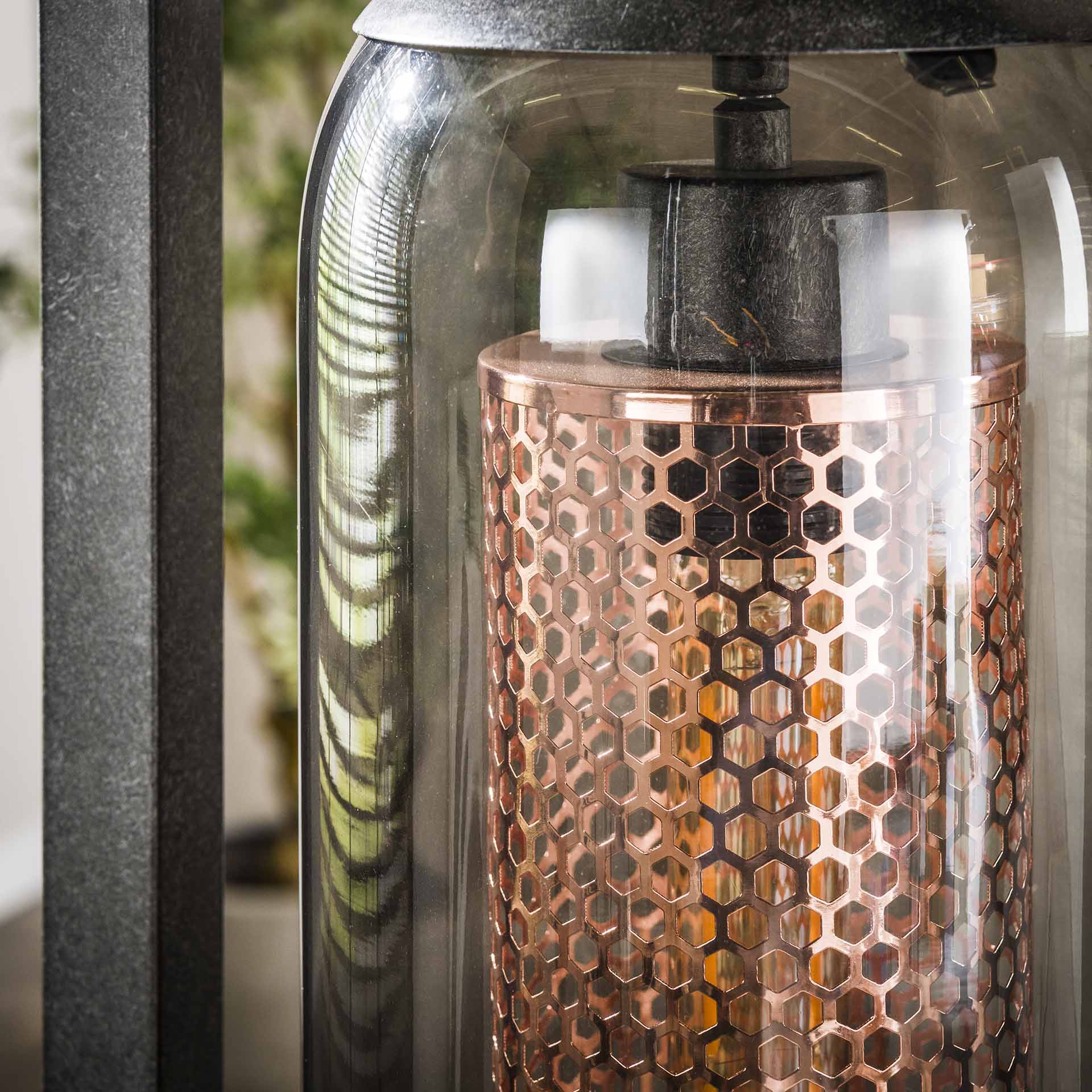 Vloerlamp Glade - 4-lichts - Zwart - Metaal