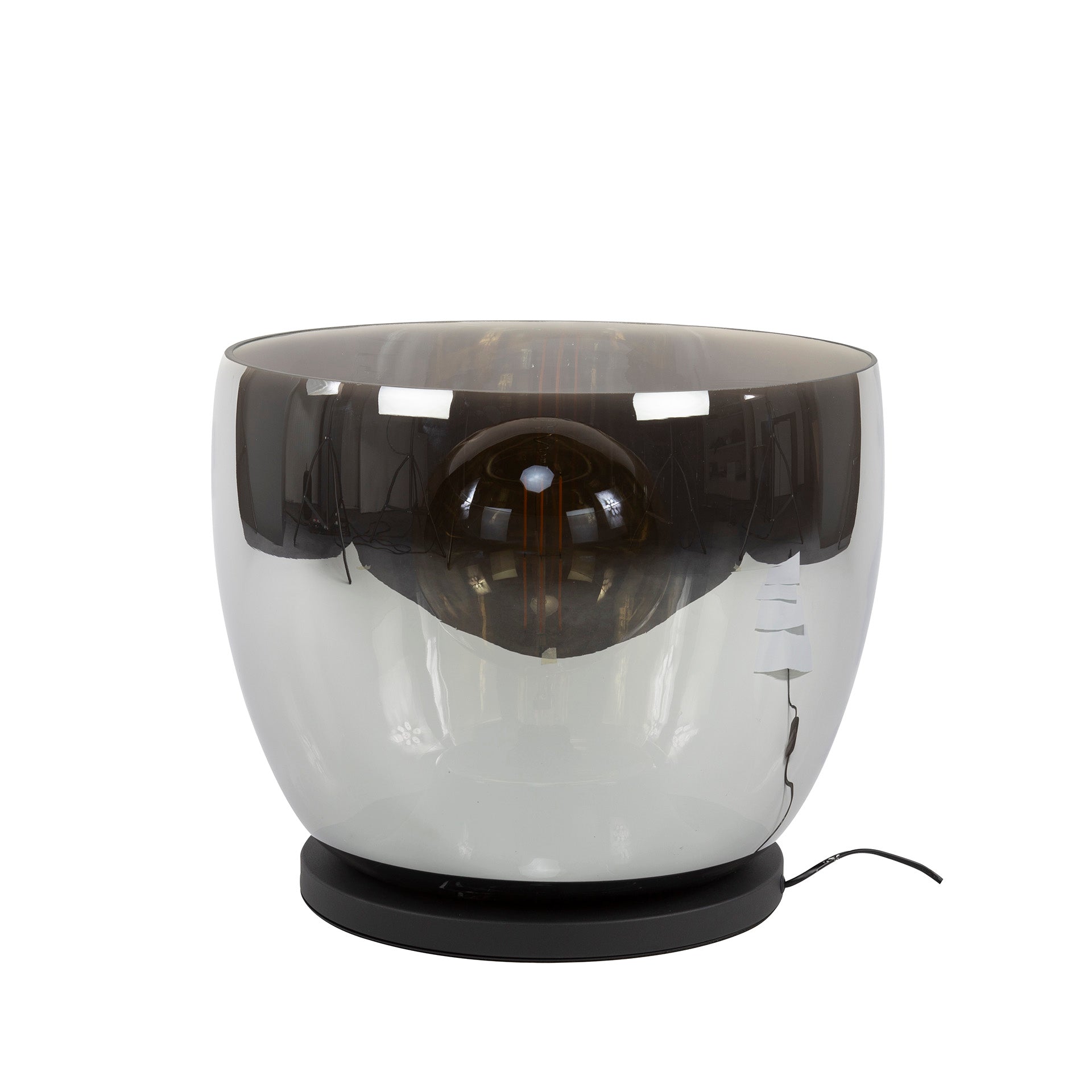 Vloerlamp Lunaris - Smoke - Glas - Ø 48 cm