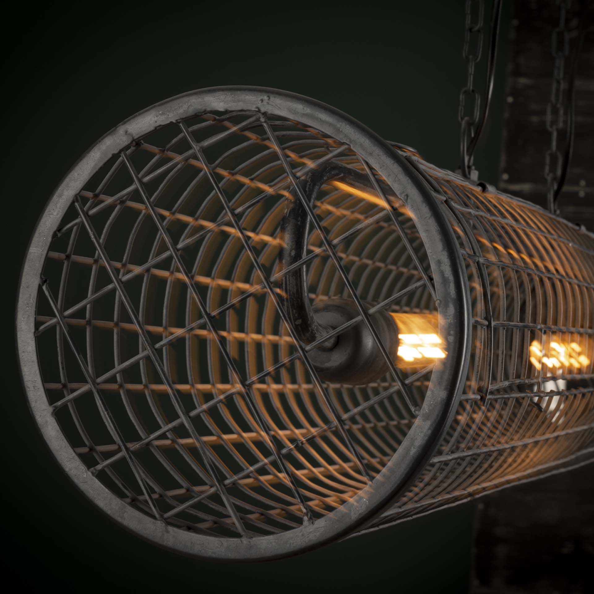 Hanglamp Rico - 2-lichts - Antraciet - Metaal