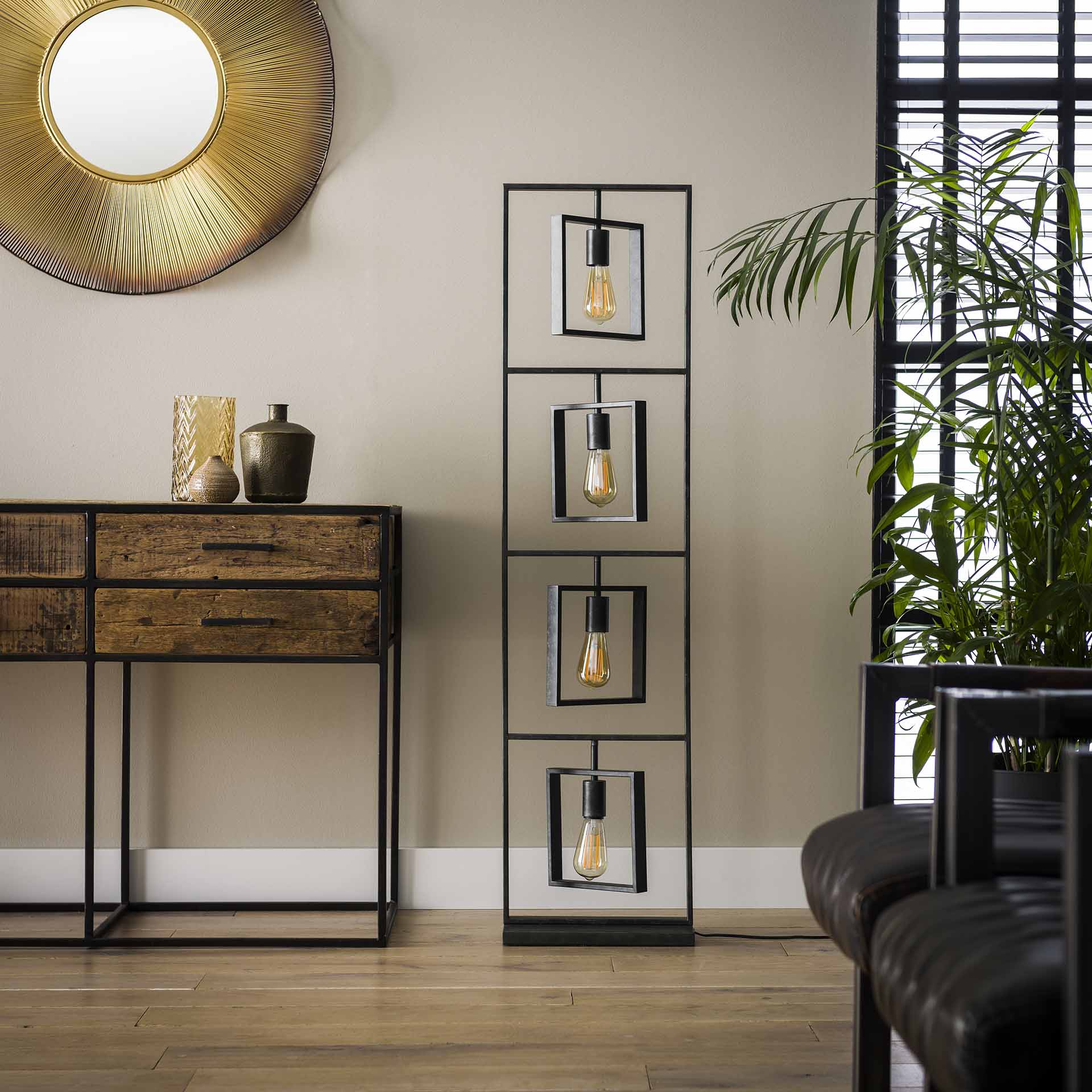 Vloerlamp Cosmo - Antraciet - Metaal