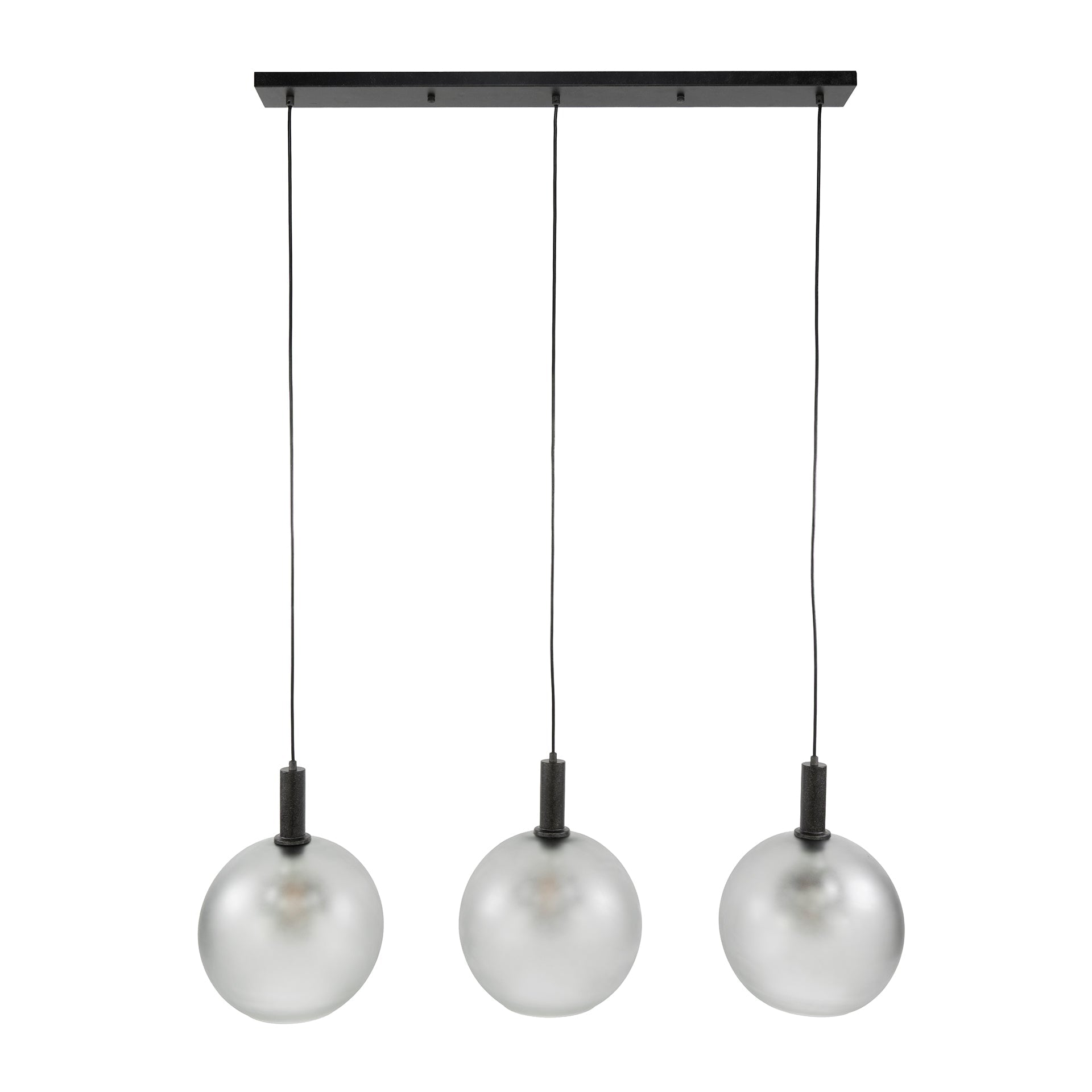 Hanglamp Claron - 3-lichts - Frosted Grijs - Matglas