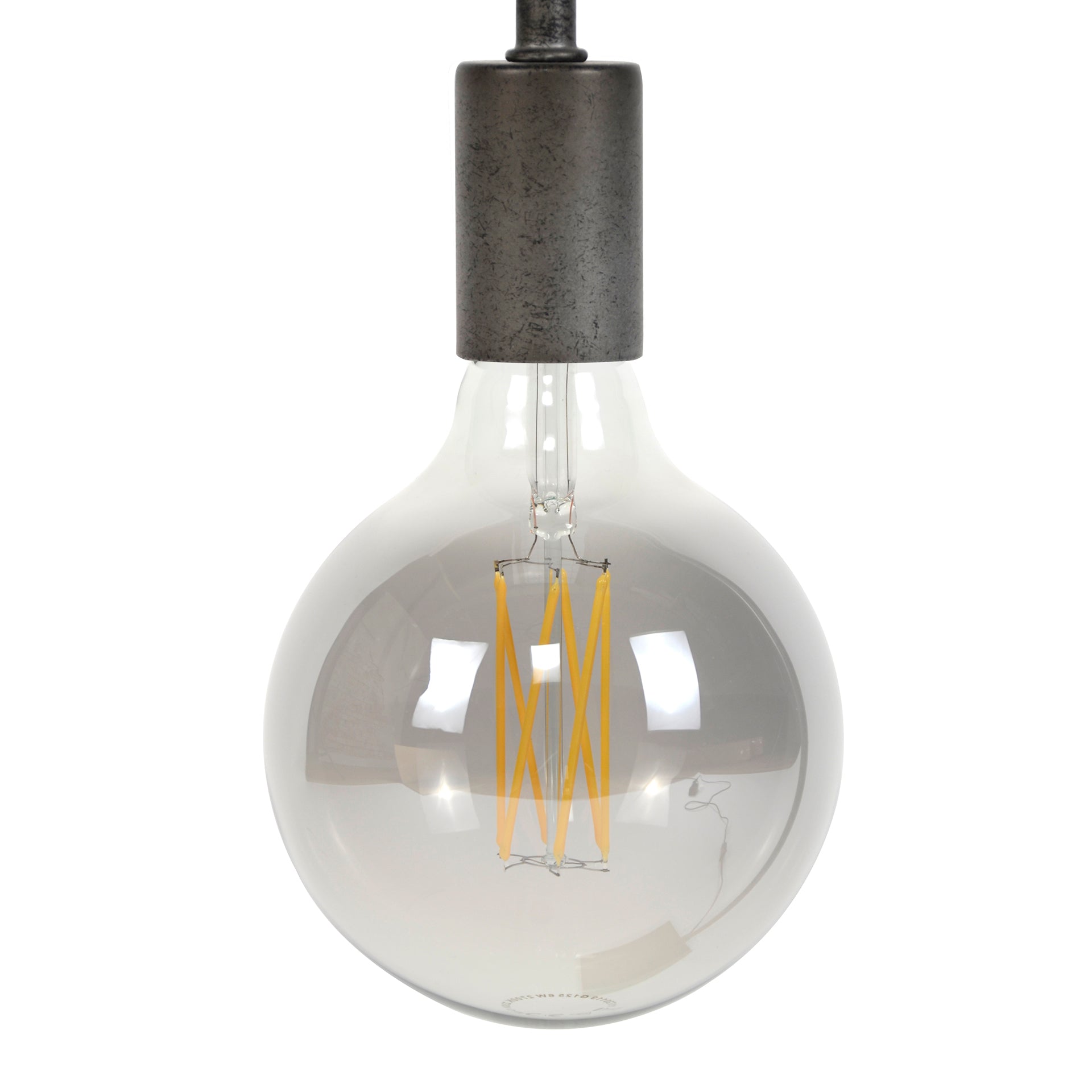 Lichtbron LED [G125] - Bol Ø12.5 - E27 6W 2100K 450LM - Dimbaar - Smoke Glas