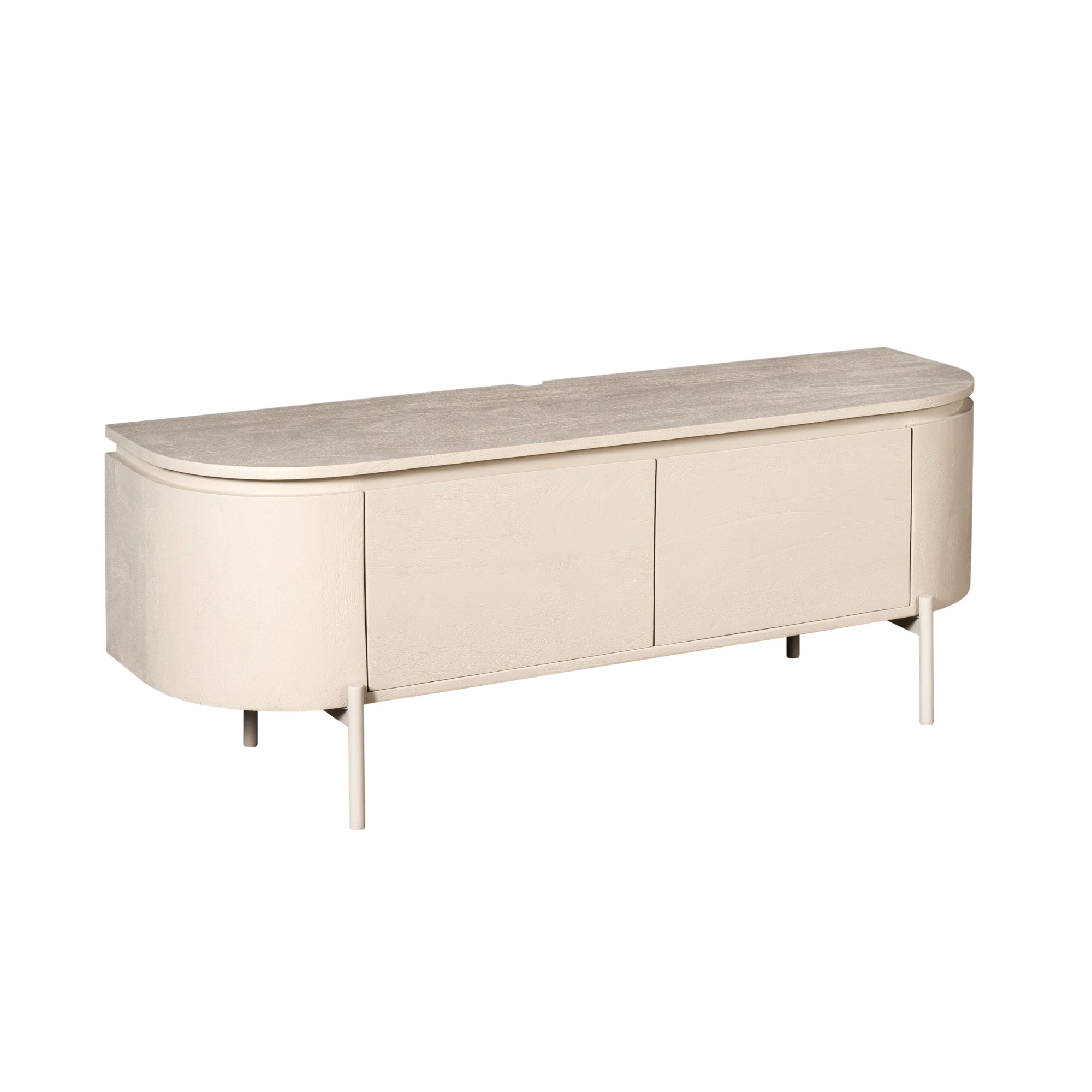 Zwevend TV-meubel Bloom - Beige - 120 cm