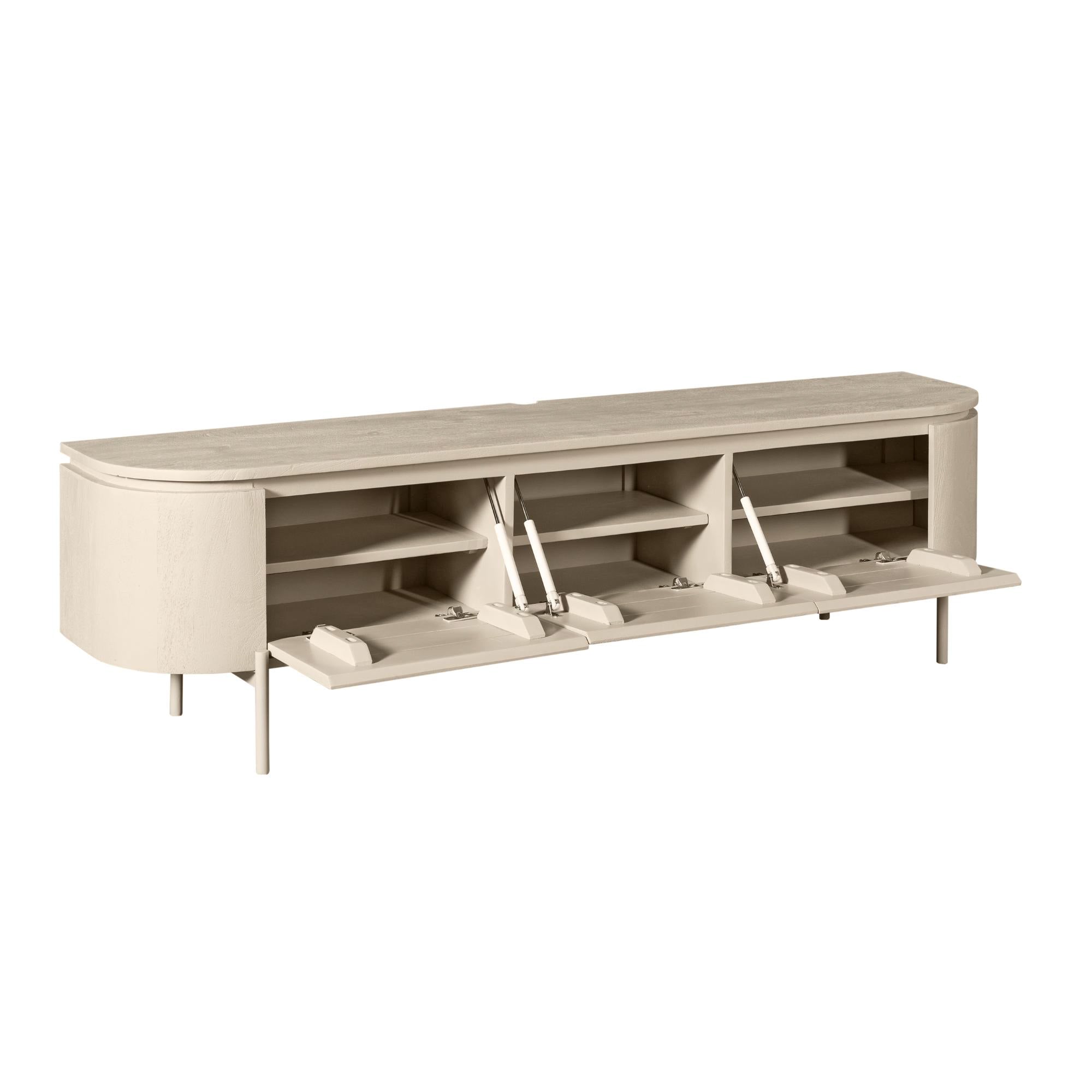 Zwevend TV-meubel Bloom - Beige - 160 cm