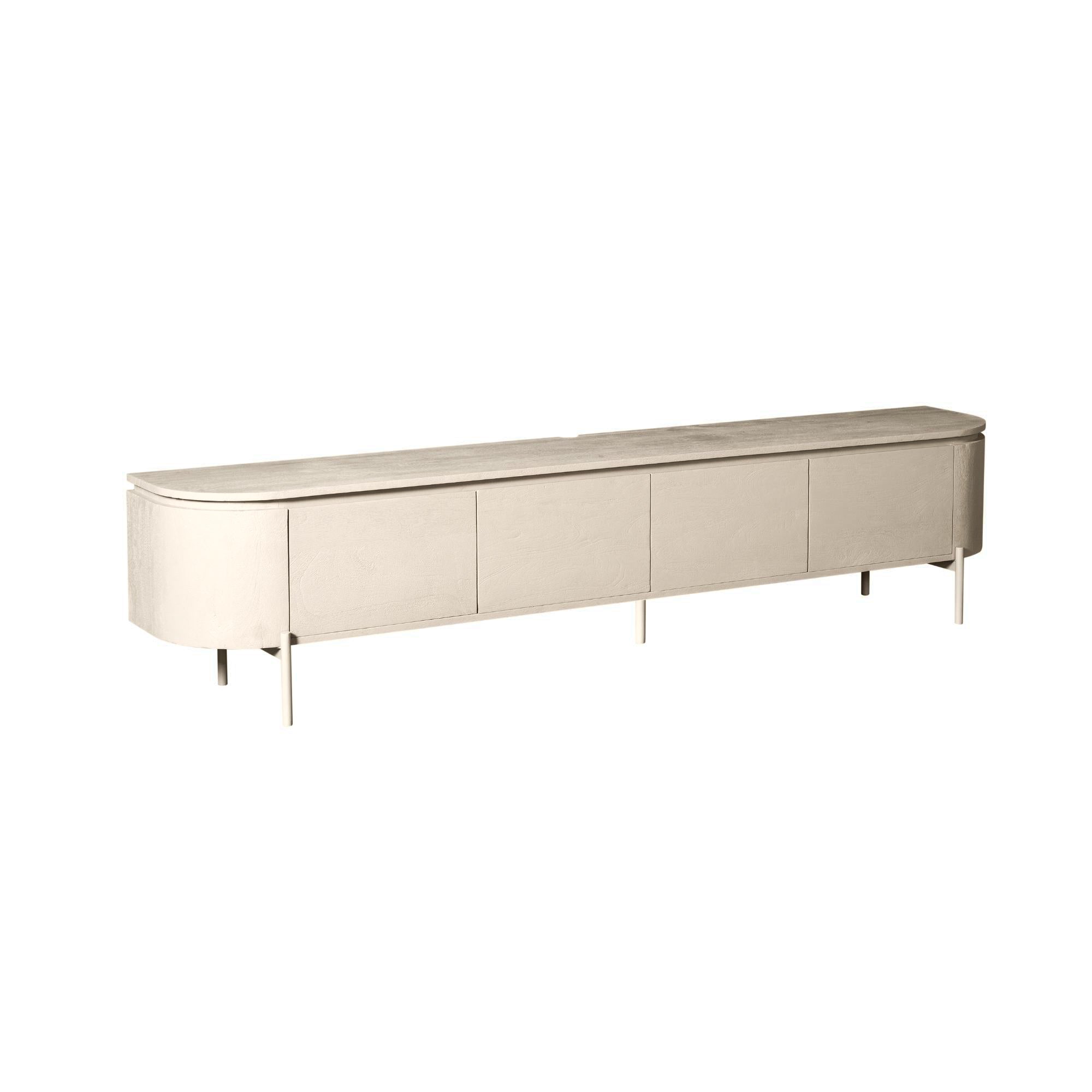 Zwevend TV-meubel Bloom - Beige - 240 cm