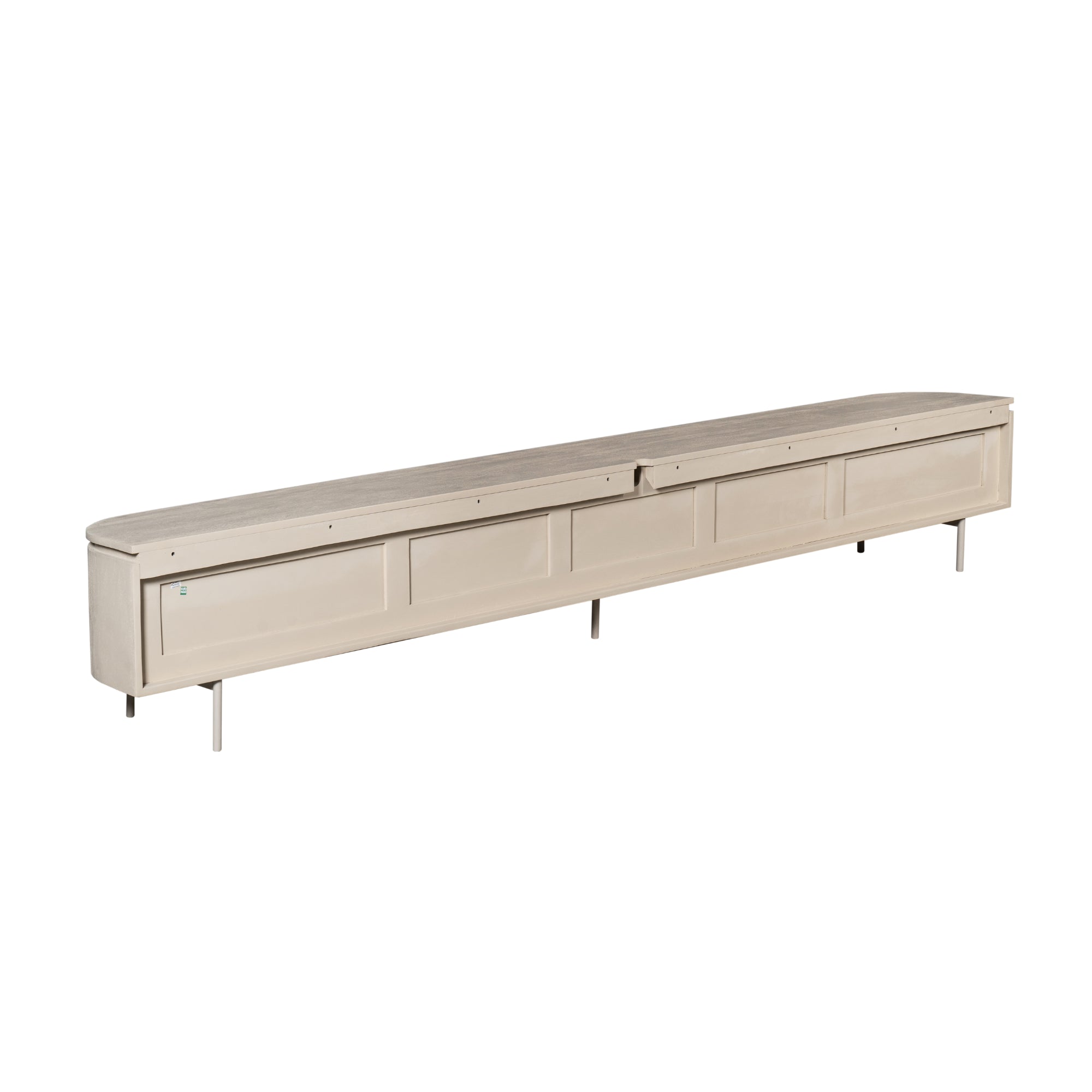 Zwevend TV-meubel Bloom - Beige - 280 cm