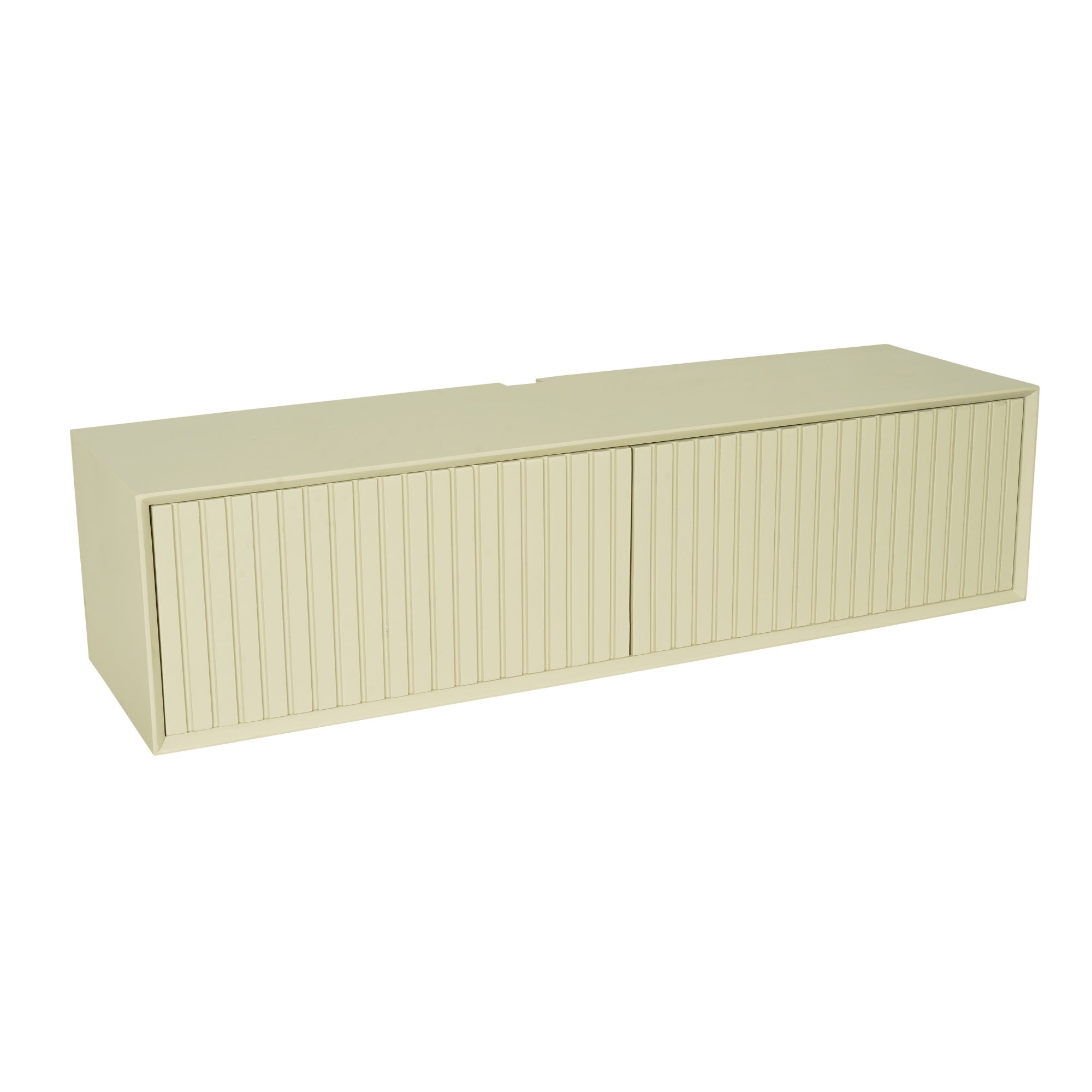 Zwevend TV-meubel Lunelle - Beige - 120 cm