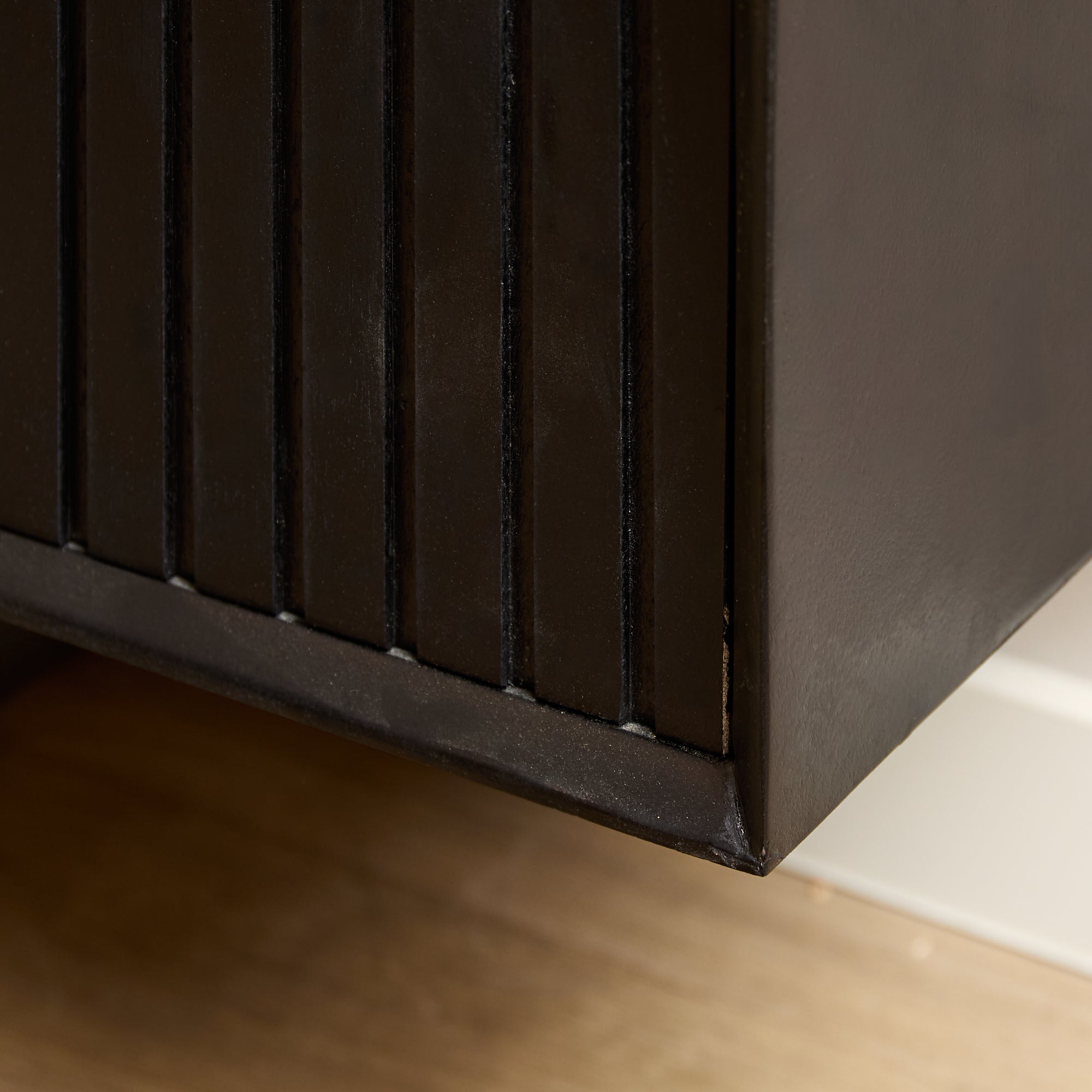 Zwevend TV-meubel Lunelle - Zwart - 200 cm