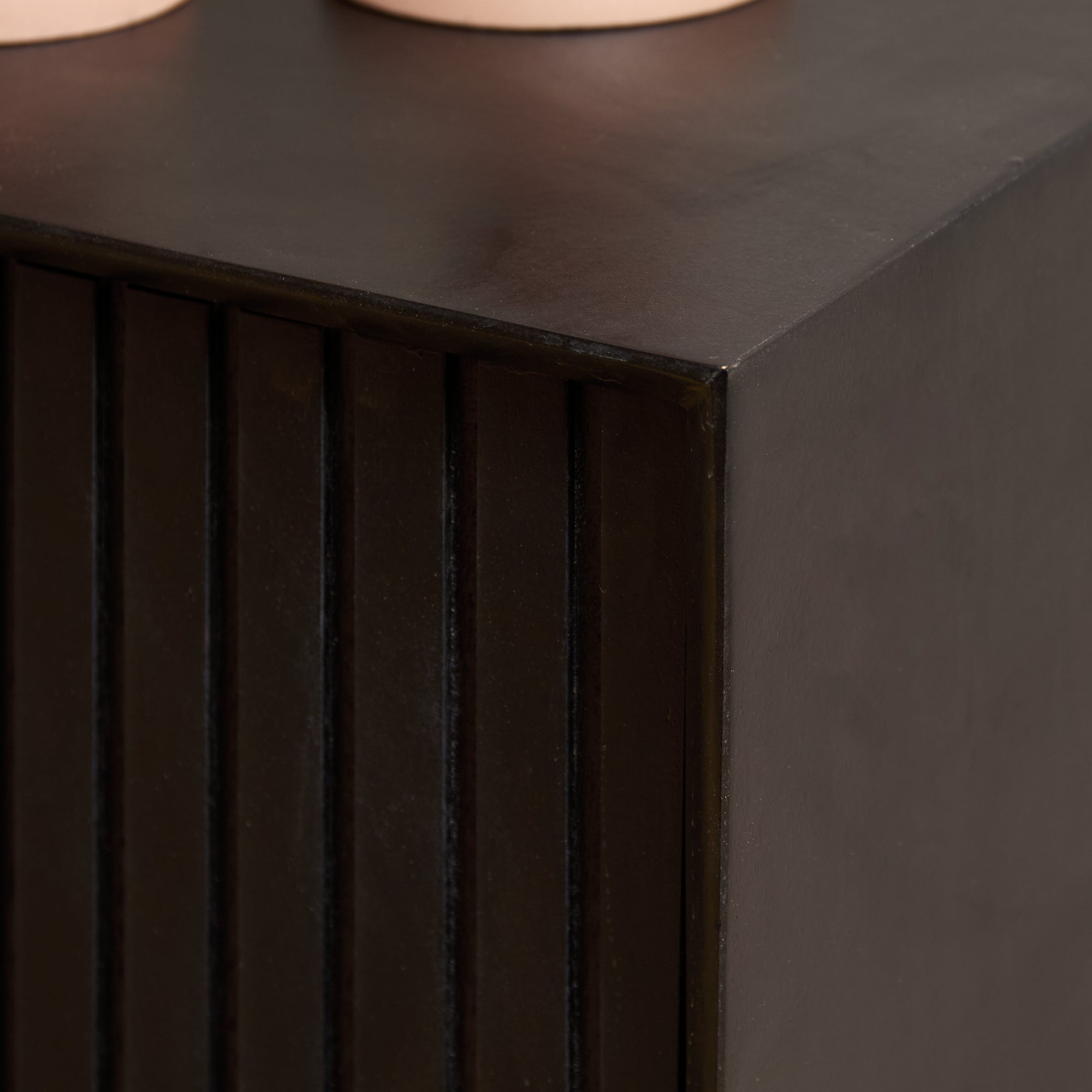 Zwevend TV-meubel Lunelle - Zwart - 280 cm