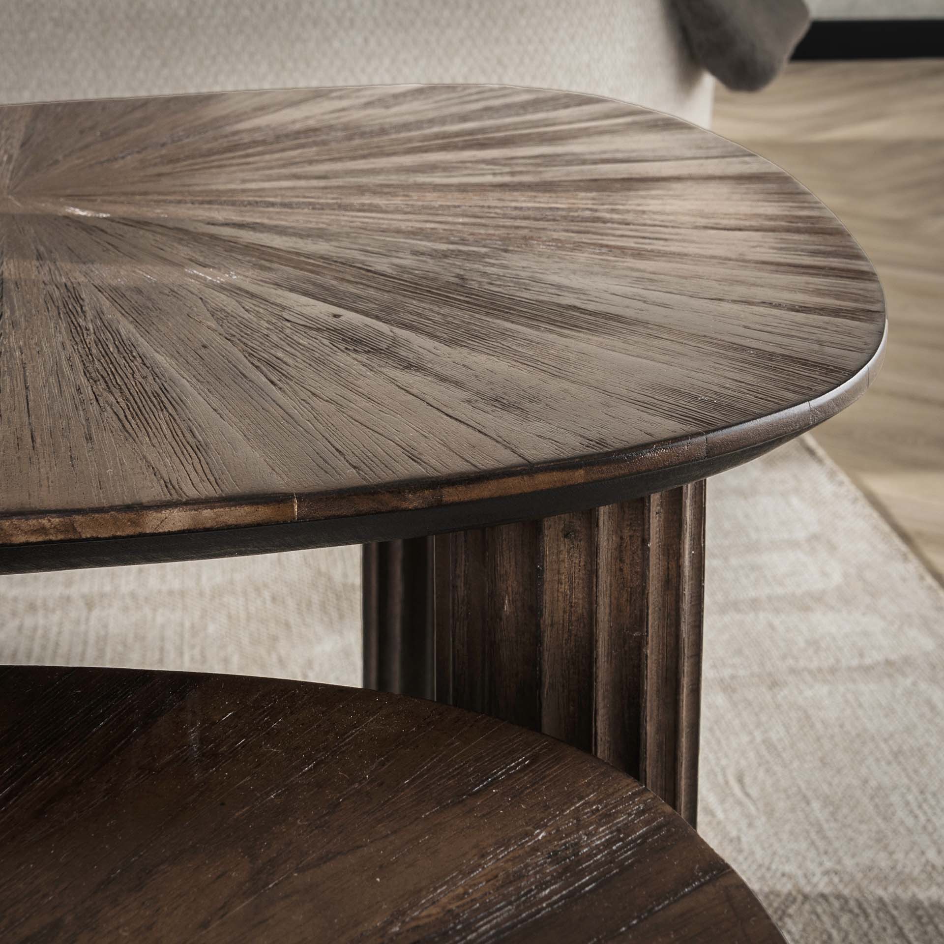 Salontafel Avenza - Organisch - Teakhout - Set van 2