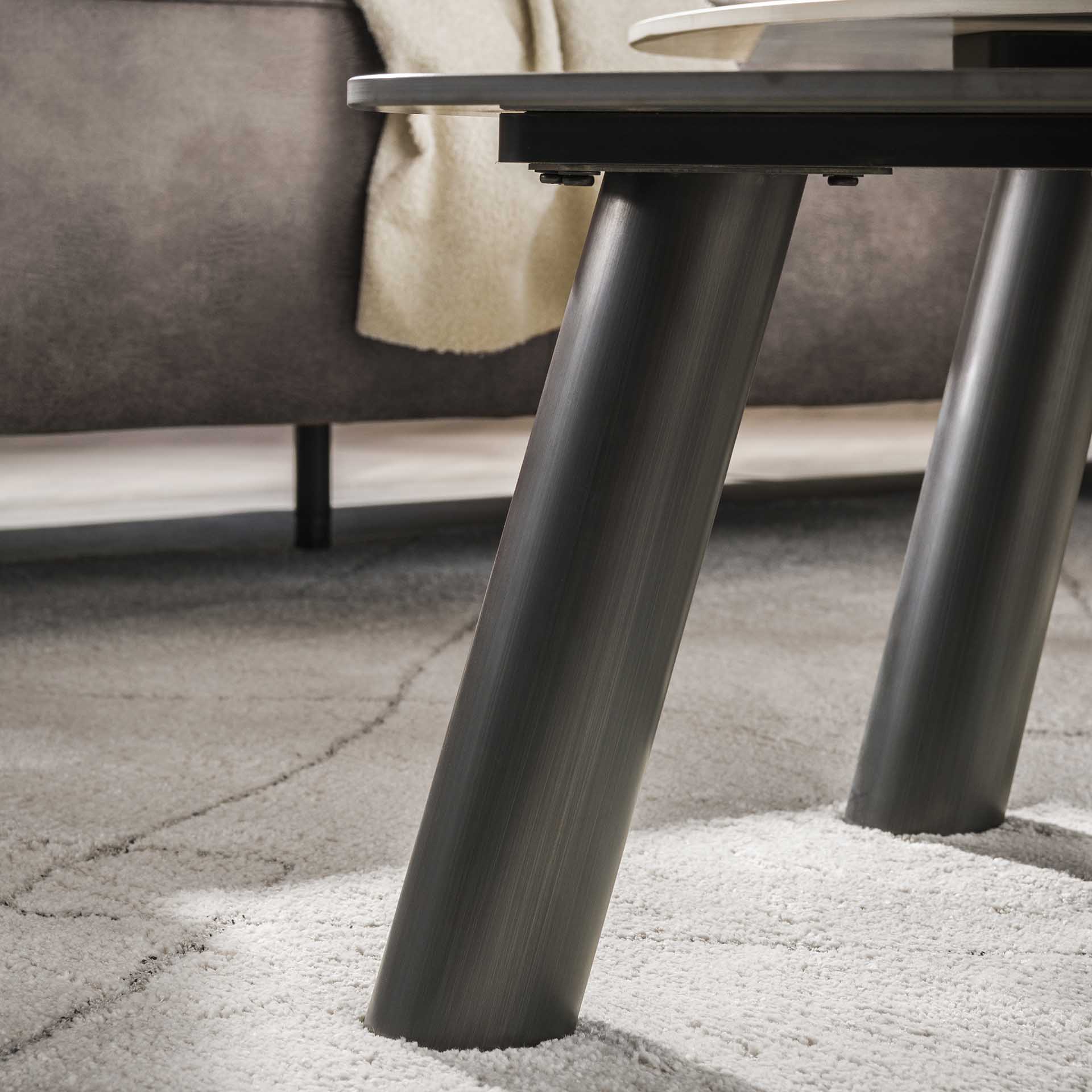 Salontafel Corva - Organisch - Keramisch Travertin - Set van 2