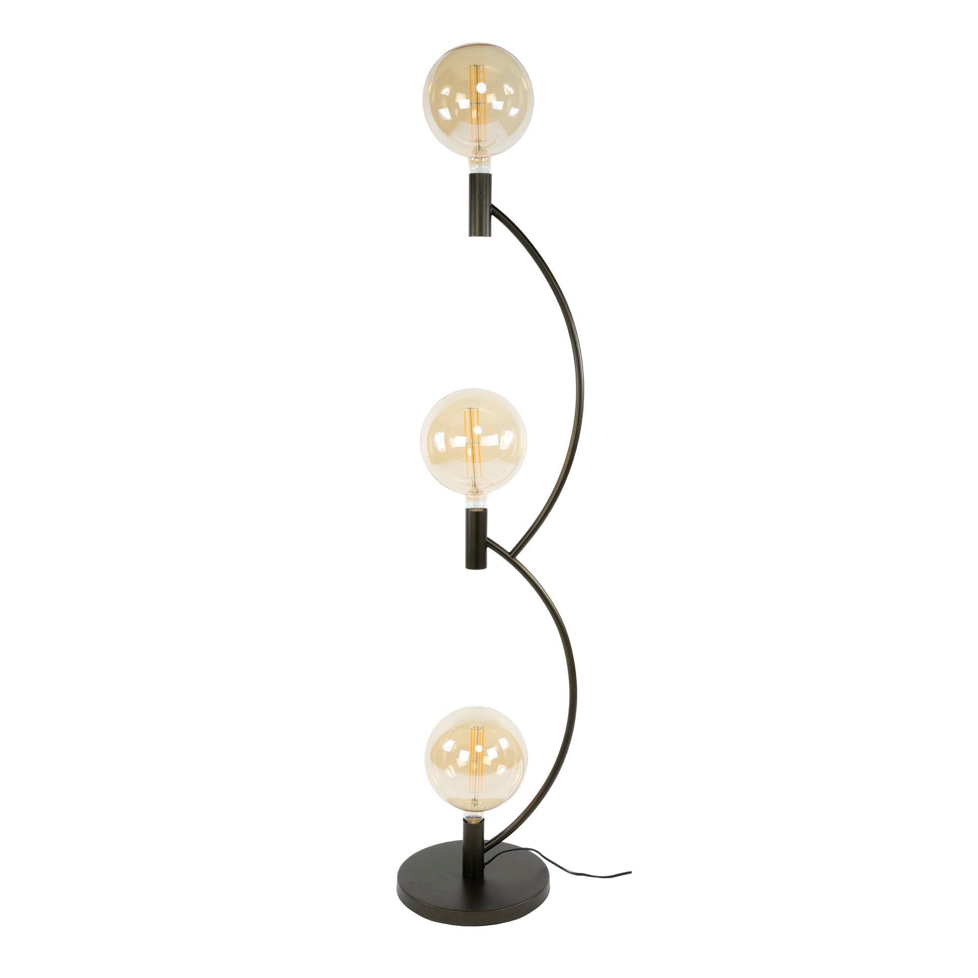 Vloerlamp Curva - Brons - Metaal - 160 cm