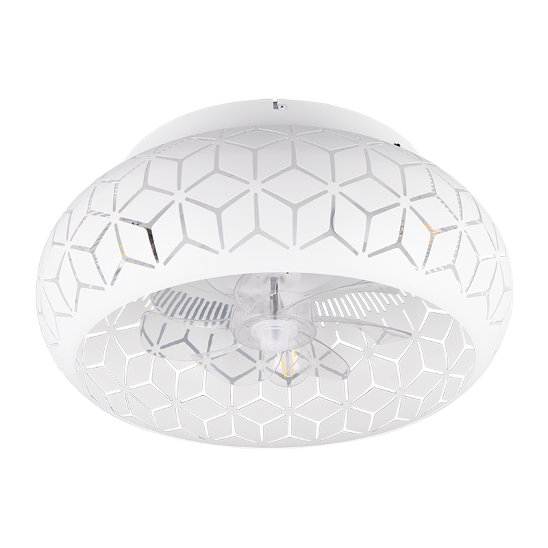 Plafondventilator Elynn - Met Lamp - Mat Wit